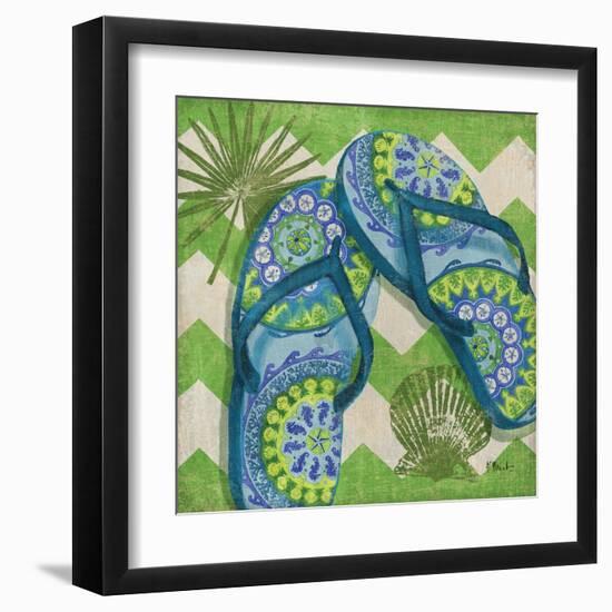 Coastal Flip Flops I-Paul Brent-Framed Art Print