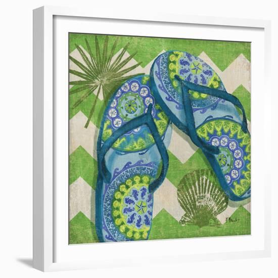 Coastal Flip Flops I-Paul Brent-Framed Premium Giclee Print