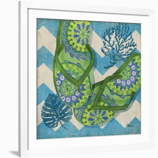 Coastal Flip Flops II-Paul Brent-Framed Art Print