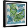 Coastal Flip Flops II-Paul Brent-Framed Art Print