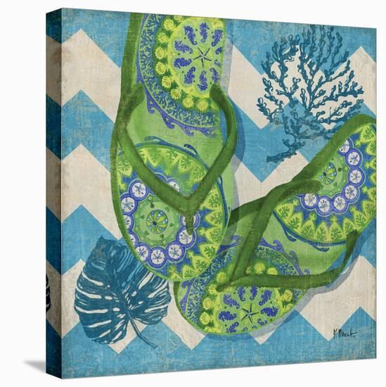 Coastal Flip Flops II-Paul Brent-Stretched Canvas