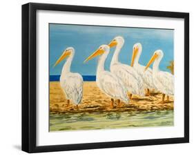 Coastal Flock I-Linda Baliko-Framed Art Print