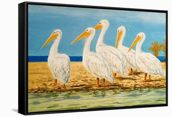 Coastal Flock I-Linda Baliko-Framed Stretched Canvas