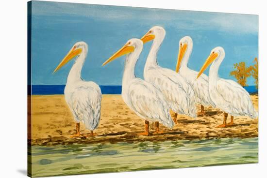 Coastal Flock I-Linda Baliko-Stretched Canvas