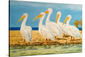 Coastal Flock I-Linda Baliko-Stretched Canvas