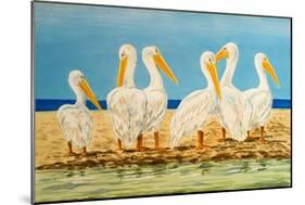 Coastal Flock II-Linda Baliko-Mounted Art Print