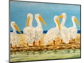 Coastal Flock II-Linda Baliko-Mounted Art Print