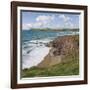 Coastal Footpath Between Haymer Bay Rock and Polzeath, Cornwall, England, United Kingdom, Europe-David Hughes-Framed Photographic Print