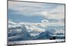 Coastal Freighter and the Lyngen Alps, Troms, Arctic Norway, Scandinavia, Europe-David Lomax-Mounted Photographic Print