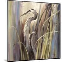 Coastal Heron-Brent Heighton-Mounted Art Print