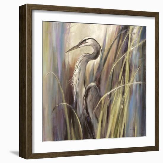 Coastal Heron-Brent Heighton-Framed Art Print