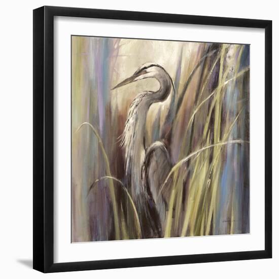 Coastal Heron-Brent Heighton-Framed Art Print