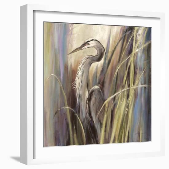 Coastal Heron-Brent Heighton-Framed Art Print