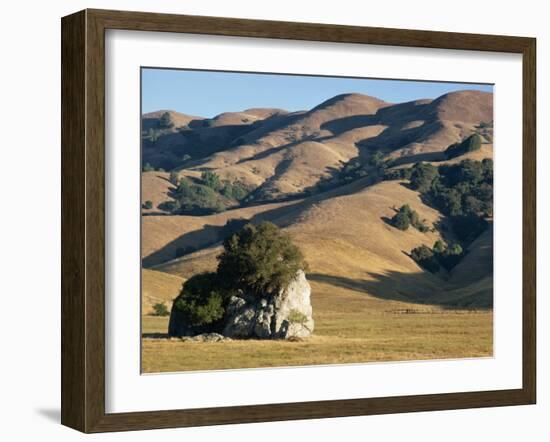 Coastal Hills of Marin County at Dusk, California, United States of America, North America-Rawlings Walter-Framed Photographic Print