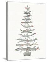 Coastal Holiday Tree II Red-Kathleen Parr McKenna-Stretched Canvas