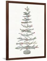 Coastal Holiday Tree II Red-Kathleen Parr McKenna-Framed Art Print