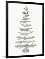 Coastal Holiday Tree II Red-Kathleen Parr McKenna-Framed Art Print