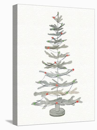 Coastal Holiday Tree II Red-Kathleen Parr McKenna-Stretched Canvas