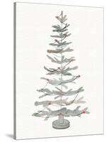 Coastal Holiday Tree II Red-Kathleen Parr McKenna-Stretched Canvas