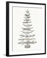 Coastal Holiday Tree II Red-Kathleen Parr McKenna-Framed Art Print