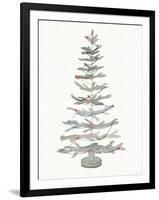 Coastal Holiday Tree II Red-Kathleen Parr McKenna-Framed Art Print