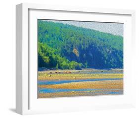 Coastal Horses-SM Design-Framed Art Print