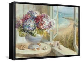 Coastal Hydrangea-Danhui Nai-Framed Stretched Canvas