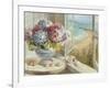 Coastal Hydrangea-Danhui Nai-Framed Art Print