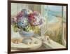 Coastal Hydrangea-Danhui Nai-Framed Art Print