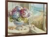 Coastal Hydrangea-Danhui Nai-Framed Art Print