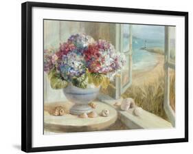 Coastal Hydrangea-Danhui Nai-Framed Premium Giclee Print