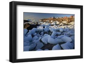 Coastal Ice Near Saqqaq, Greenland, August 2009-Jensen-Framed Photographic Print