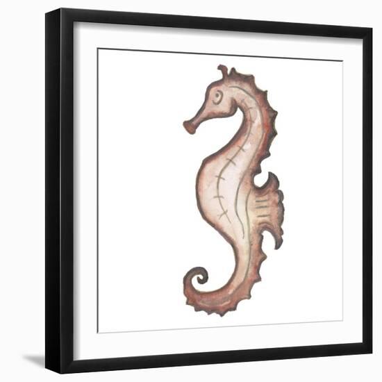 Coastal Icon Coral I-Elizabeth Medley-Framed Art Print