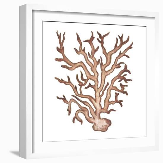 Coastal Icon Coral III-Elizabeth Medley-Framed Art Print