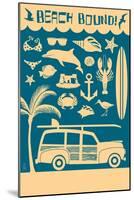 Coastal Icons-Lantern Press-Mounted Art Print