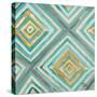 Coastal Ikat with Gold I-Patricia Pinto-Stretched Canvas