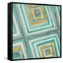 Coastal Ikat with Gold II-Patricia Pinto-Framed Stretched Canvas