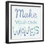 Coastal Inspire - Waves-Lottie Fontaine-Framed Giclee Print