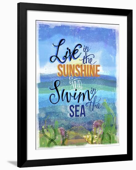 Coastal Joy 4-Asmaa’ Murad-Framed Giclee Print