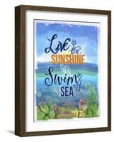 Coastal Joy 4-Asmaa’ Murad-Framed Giclee Print