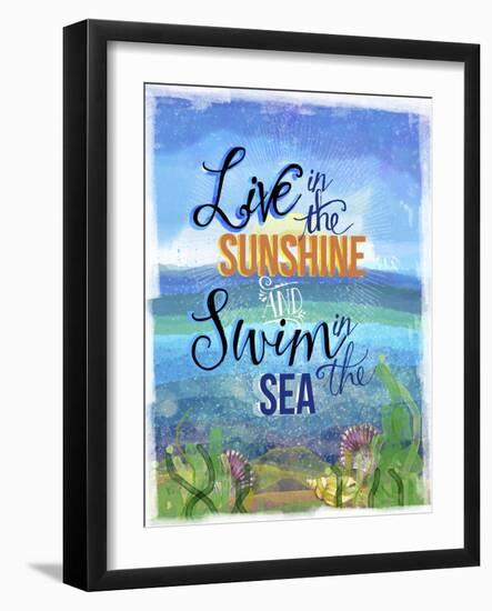 Coastal Joy 4-Asmaa’ Murad-Framed Giclee Print