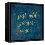 Coastal Lace Words-Jess Aiken-Framed Stretched Canvas