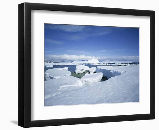 Coastal Landscape, Antarctic Peninsula, Antarctica, Polar Regions-Geoff Renner-Framed Photographic Print