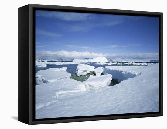 Coastal Landscape, Antarctic Peninsula, Antarctica, Polar Regions-Geoff Renner-Framed Stretched Canvas