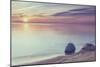 Coastal Landscape at Sunset at Beach of the Baltic Sea, Time of Summer Vacation-Gorsh25-Mounted Photographic Print