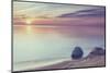 Coastal Landscape at Sunset at Beach of the Baltic Sea, Time of Summer Vacation-Gorsh25-Mounted Photographic Print