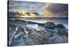 Coastal Landscape at Sunset, Near Elgol, Isle of Skye, Inner Hebrides, Scotland, UK, October 2010-Mark Hamblin-Stretched Canvas