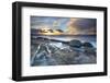 Coastal Landscape at Sunset, Near Elgol, Isle of Skye, Inner Hebrides, Scotland, UK, October 2010-Mark Hamblin-Framed Photographic Print