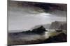 Coastal Landscape by Moonlight (Oil on Panel)-Arthur Gilbert-Mounted Giclee Print