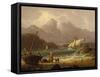 Coastal Landscape by Robert Salmon-Robert Salmon-Framed Stretched Canvas